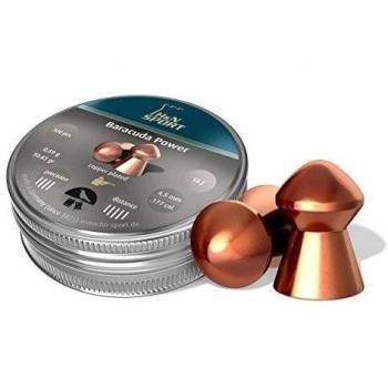 H&N Baracuda Power .177 Caliber Pellets, 10.65 Grains, Round Nose, 300 Count