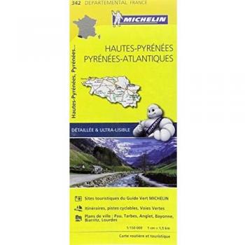Mapa Local Hautes-Pyrénées Atlantiques 11342, tipo de producto: mapa local, características: incluye información detallada de la región de Hautes-Pyrénées y los Pirineos Atlánticos, actualizado para el año