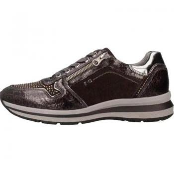 Deportivas de Mujer Nero Giardini Zapato Cordón y Cremallera Negro