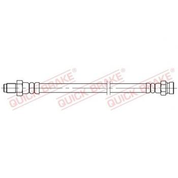 Tubo de freno QUICK BRAKE 37.036 - Latiguillo de freno, alta resistencia, material flexible, diseñado para sistemas de frenos hidráulicos, compatible con diversas marcas y modelos de vehículos