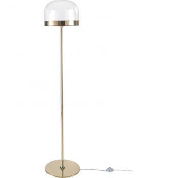 Lámpara de pie ANGEL CERDÁ 8067C, cristal y acero, dorado, Ø35 x 164 cm
