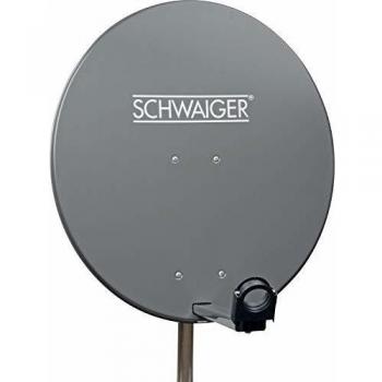 Antena Parabólica Schwaiger SPI996.1 de 80 cm, 38.50 dB, 3G/2G/GSM, Acero Anthracita