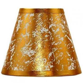 Pantalla Lourdes Conica Oro E27 35dx18dx23h