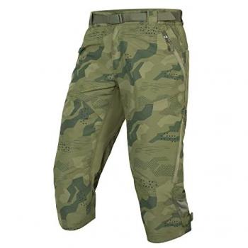 Pantalones Piratas de Ciclismo para Hombre Endura Hummvee Verde Oliva 3/4