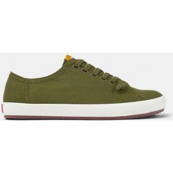 CAMPER Peu Rambla Men's Sneakers - Green, Size 46/12, Cotton Fabric
