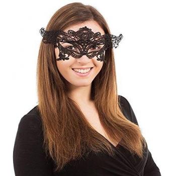 Bristol EM095 Novedad Cinta Corbata Simétrica Encaje Eye Mask, Mujer Multicolor Talla Única