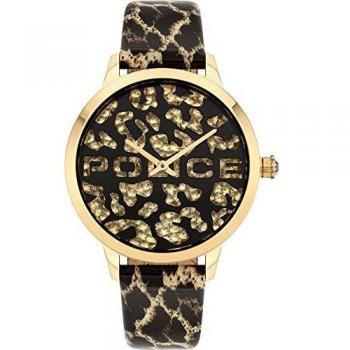 Police Women's Quartz Analogue Watch - Leopard Print, 36mm