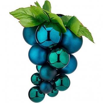 Bola de Navidad Uvas Azul Plástico 18 x 18 x 28 cm
