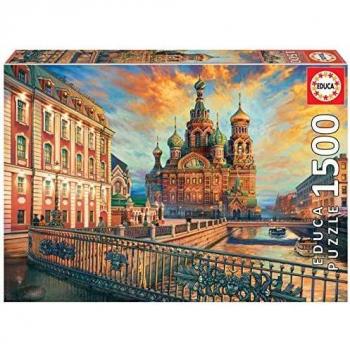 Educa Borrás - Puzzle San Petersburgo, 1500 Piezas (18501)
