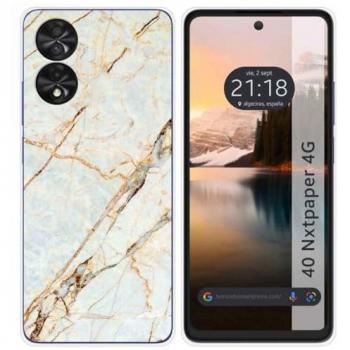 Funda de Silicona para TCL 40 NXTPAPER con Diseño de Mármol y 13 Dibujos