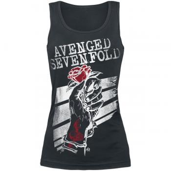 Avenged Sevenfold Rose Hand Top Mujer Negro L