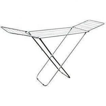 MSV 128 Tendedero con alas, Metal, Azul, 185 x 85 x 5 cm