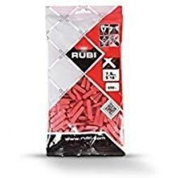 Rubi 2951 cuñas para alicatado, Rojo, 7.5 mm, Set de 500 Piezas