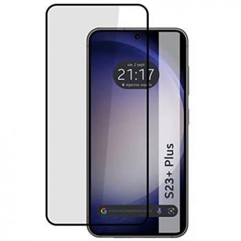 Protector Cristal Templado Completo 5D Full Glue Negro para Samsung Galaxy S23+ Plus 5G - Protección Total