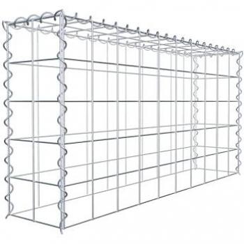 Gabiona Tipo 3 100 cm x 50 cm x 20 cm, Malla de 10 x 10 cm, con Espiral