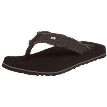 Skechers Tantric Fray Tantric-Fray - Sandalias de tela para hombre, color negro, talla 41