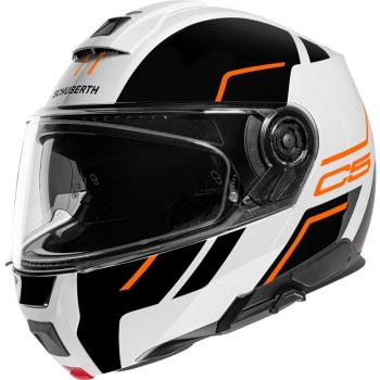 Casco Modular Schuberth C5 Master - Fibra de Vidrio y Carbono, Color Naranja, Talla S