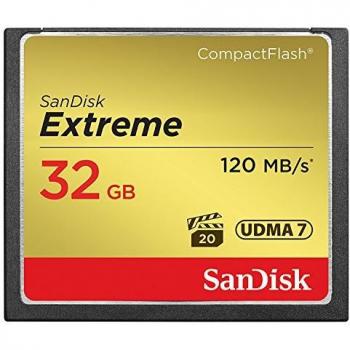 SanDisk SDCFXSB-032G-FFP - Tarjeta de Memoria Compact Flash de 32 GB