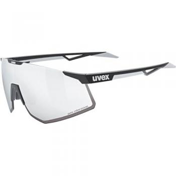 Gafas de Ciclismo Uvex Pace Perform Small CV con Lente Espejada Plata y Colorvision Negro Mate