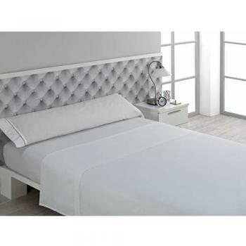 DON ALGODÓN Funda Almohada, Blanco, 45x170