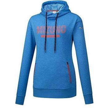 Mizuno Sudadera con Capucha para Mujer, Azul Brillante, XS