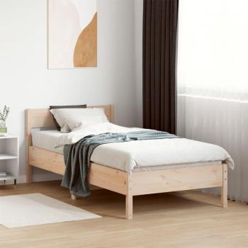 Cama sin colchón 90x190 cm en madera maciza de pino