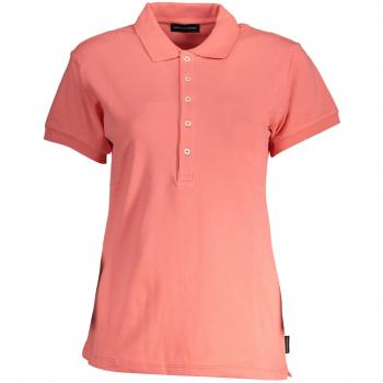North Sails Pink Cotton Polo Shirt - XS, Male, Polo Shirts, Size: XS, Cotton Polo Shirt with Logo Detail and Short Sleeves