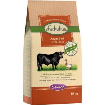 Lukullus Senior con vacuno y pato, sin cereales - 10 kg