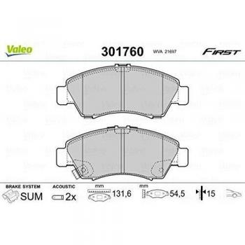 Valeo 301760 Pastillas de Freno