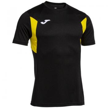 Camiseta de Fútbol Joma Winner III Hombre/Niño Negra y Amarilla de Manga Corta
