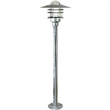 Nordlux lámpara de jardín agger 60 W E27 galvanizado 74528031