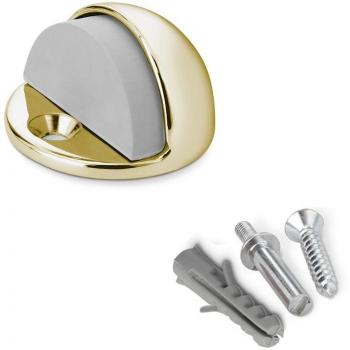 Inofix 66647 Tope Puerta Metálico con Tornillo, Dorado