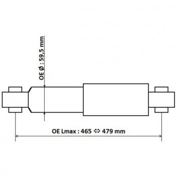 Amortiguador de Gas KYB Excel-G Trasero 3450023