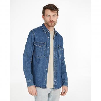 Camisa vaquera de manga larga para hombre Calvin Klein Jeans
