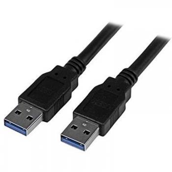 Cable USB 3.0 Macho-Macho 2m Negro Alta Velocidad