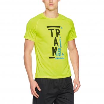 Odlo Short Sleeve Crew Neck Raptor Camiseta, Hombre, amarilllo, Medium