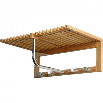 MSV Estante Mural De Bambu 31X30X19 Cm, Beige, 30x19x31 cm
