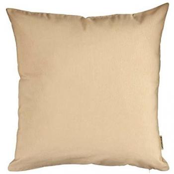 Funda de cojín 60 x 0,5 x 60 cm Beige (12 Unidades), Algodón Poliéster, Estándar