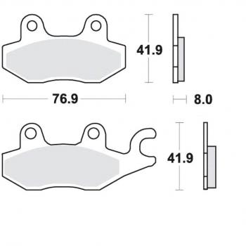 Pastillas de freno sinteradas TRW Lucas MCB615SV