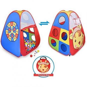 STLOVe Tienda de Juegos para niños, Tienda de Juegos para niños bebés y niños pequeños para Interiores y Exteriores Casa de Juegos para niños, Bolsa de Almacenamiento, no Incluye Pelotas