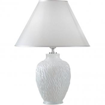Lámpara de mesa CHIARA blanca 1 bombilla Diámetro 30 Cm, cerámica, Ø 30 cm
