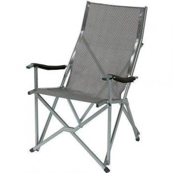 Coleman Summer - Silla plegable, color gris y plateado