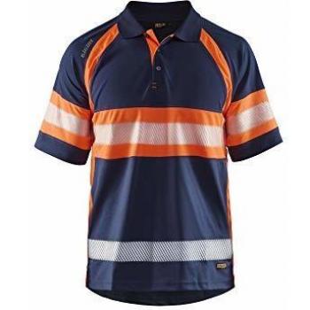 Blaklader High-Visibility UV Protection Polo Shirt, Marine Orange, Size L