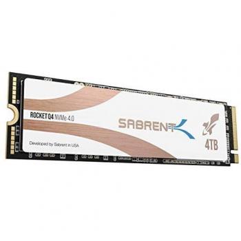 Sabrent 4TB Rocket Q4 NVMe PCIe 4.0 M.2 2280 SSD Interno Unidad de Estado sólido de máximo Rendimiento R/W 4900/3500 MB/s