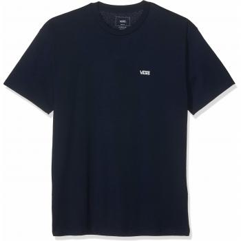 Vans Men's Left Chest Logo Short Sleeve T-Shirt - Navy Blue - XS