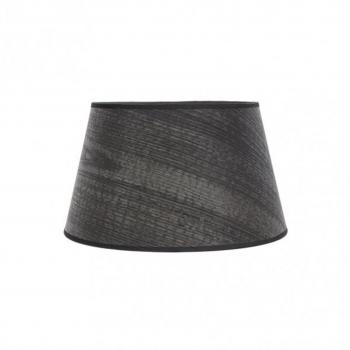 Pantalla Salma E27 Madera Negra 35dx25dx20h Conica Abierta