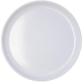 Plato Llano Cerámico Gris Ø26cm con Relieve, Apto para Microondas y Apilable