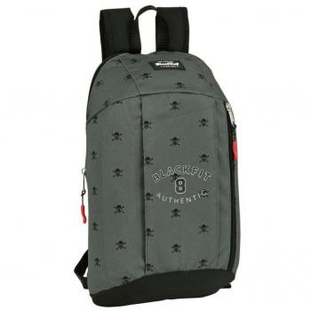 Mini Mochila Bolsillo Vertical Reciclab. Blackfit8 'Skull' - Safta