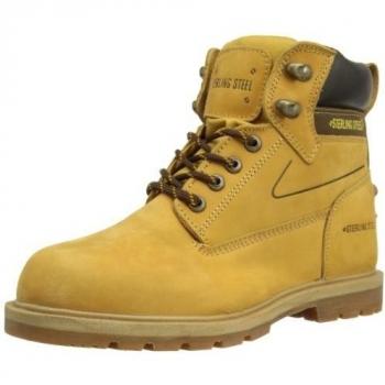 Sterling Safetywear SS802SM Size 9 - Botas de cuero para hombre, color beige, talla 43