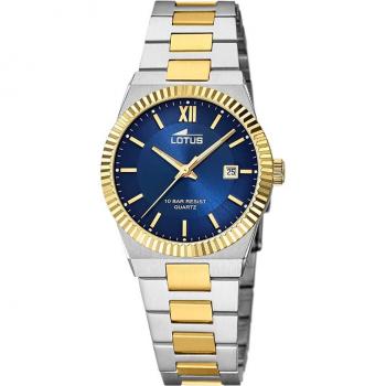 Reloj Lotus Freedom 18839/3 para Mujer con Esfera Azul y Correa de Acero Bicolor
